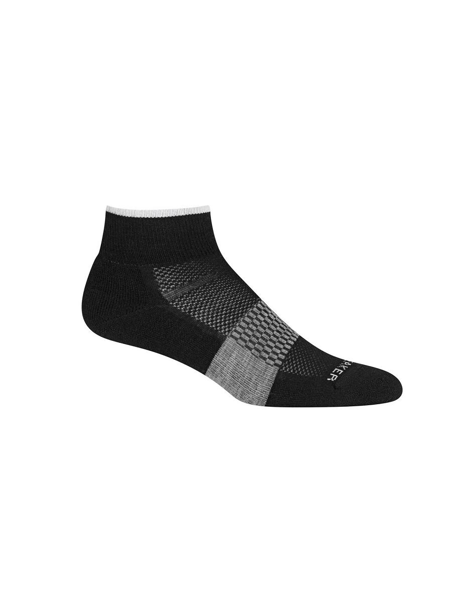 Black / Snow Icebreaker Merino Multisport Light Mini Women's Socks | AU 1416RVDW